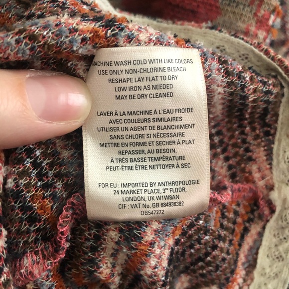 Anthro Maeve Pink Erina Bell Sleeve Dress - Picture 7 of 9